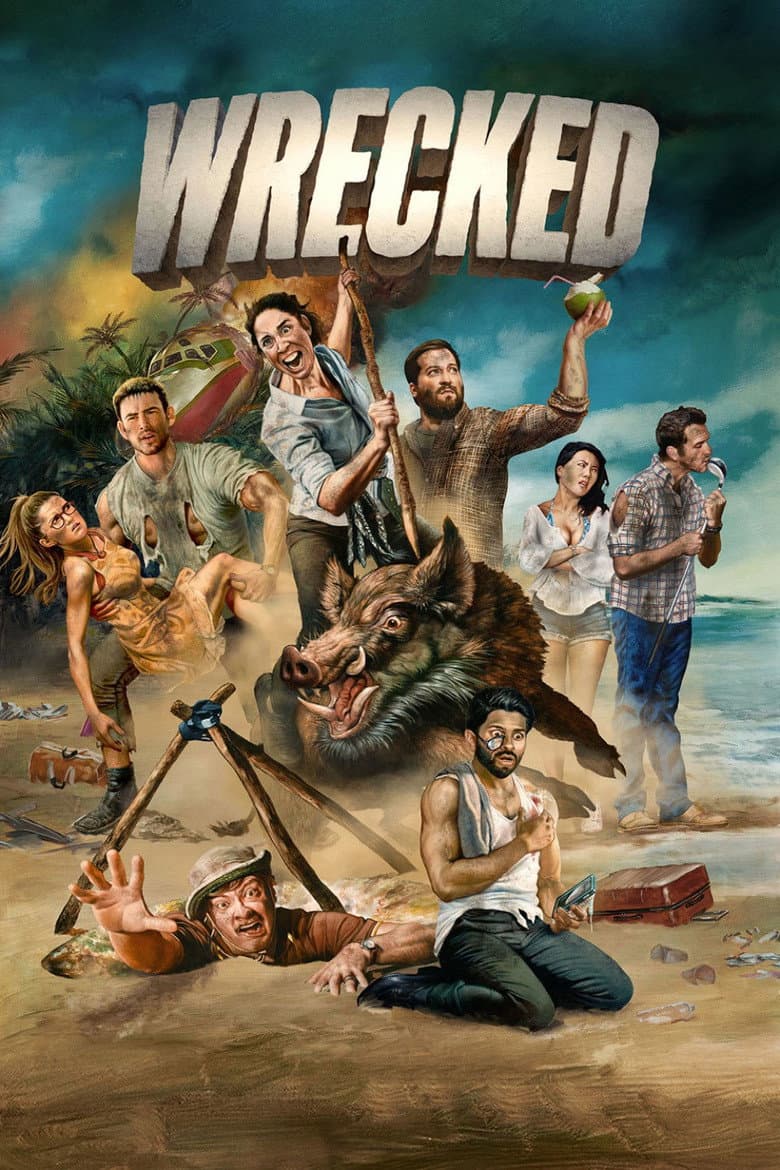Wrecked (2016) tv show - woke score, DEI themes, and editorial review on Woke or Not