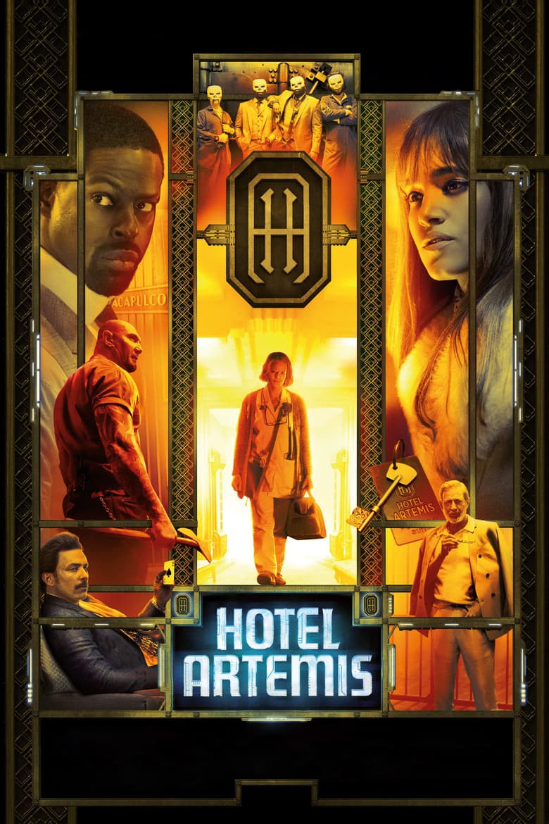 Hotel Artemis (2018) movie - woke score, DEI themes, and editorial review on Woke or Not